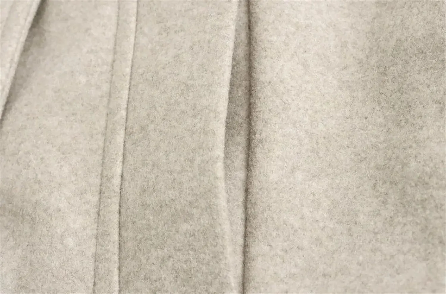 Women's Soft Loose Wool Blend Long Coat Lapel Long Sleeve Welt Pockets Chic Windbreaker